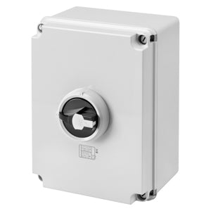 Gewiss SCHALTER - HP - STEUER - ISOLIERMATERIALGEHÄUSE - 125A 3P - ABSCHLIESSBAREN SCHWARZEN DREHGRIFF - IP66/67/69 Gewiss SCHALTER - HP - STEUER - ISOLIERMATERIALGEHÄUSE - 125A 3P - ABSCHLIESSBAREN SCHWARZEN DREHGRIFF - IP66/67/69